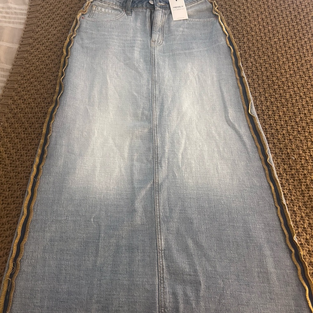 Denim inside out skirt, Forever 21 , Brand New never worn.